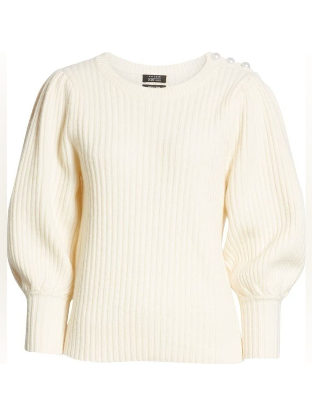 Halogen x Atlantic-Pacific Balloon Sleeve Wool/Cashmere Sweater